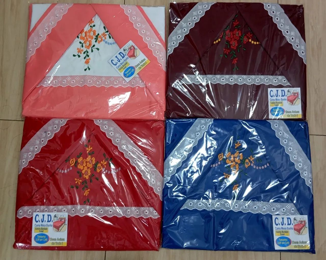 Colcha bordada Cama box +2 Fronhas - Foto 3