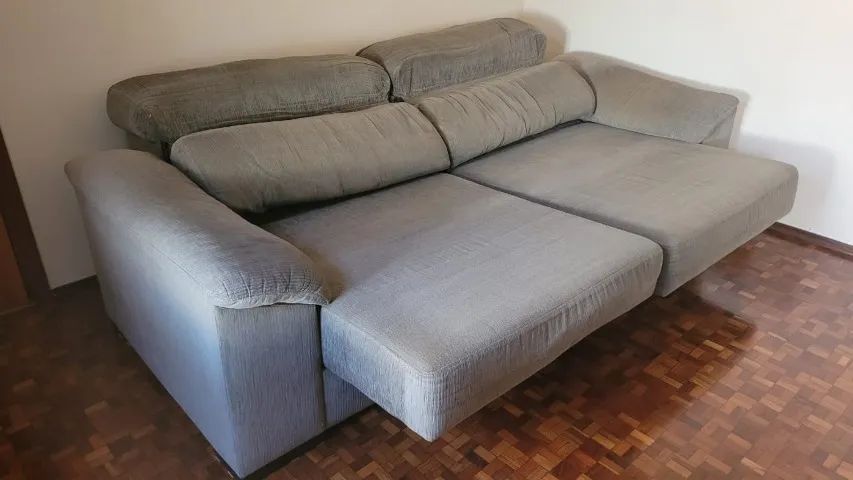SOFÁ 3 LUGARES RETRÁTIL 'ETNA' + PUFF GIGANTE (COMBO SALA) - Foto 4