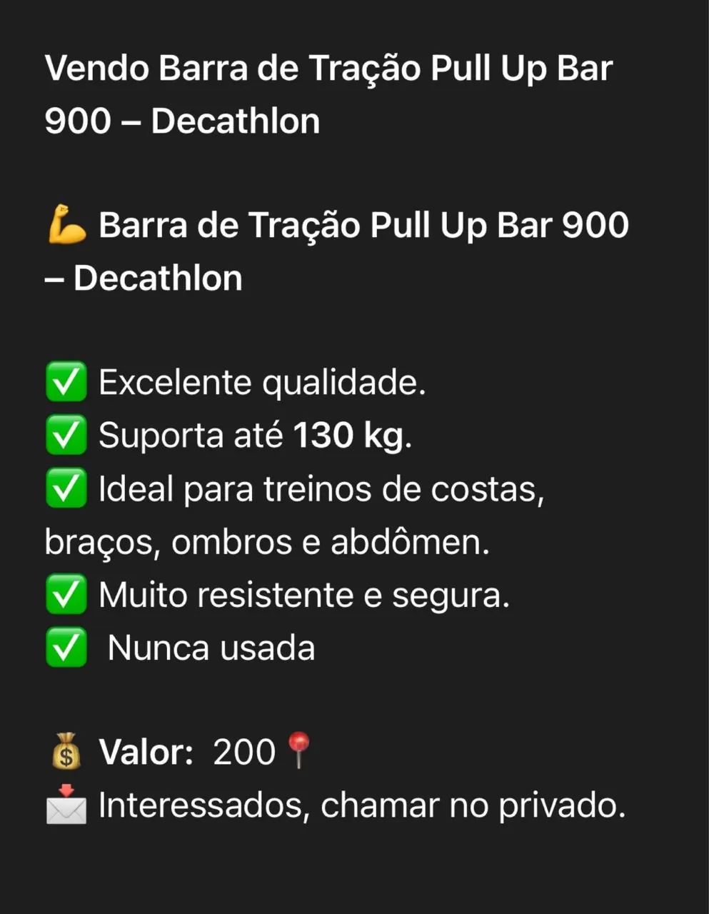 Barra de tração PUll UP BAR 900 - decathlon  - Foto 3