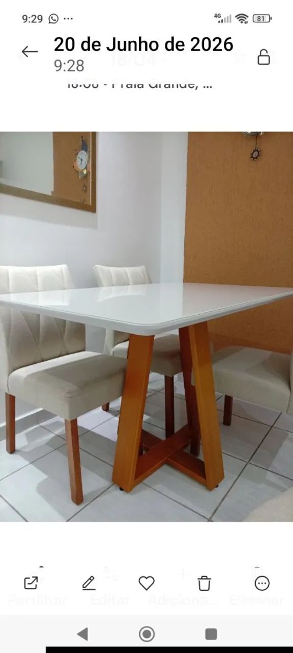 Vende-se mesa semi nova - impecável  - Foto 2