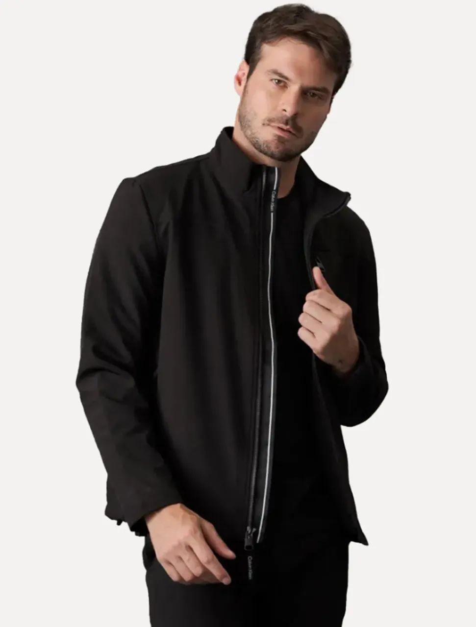 Jaqueta Calvin Klein Soft Shell - Preto  - Foto 4