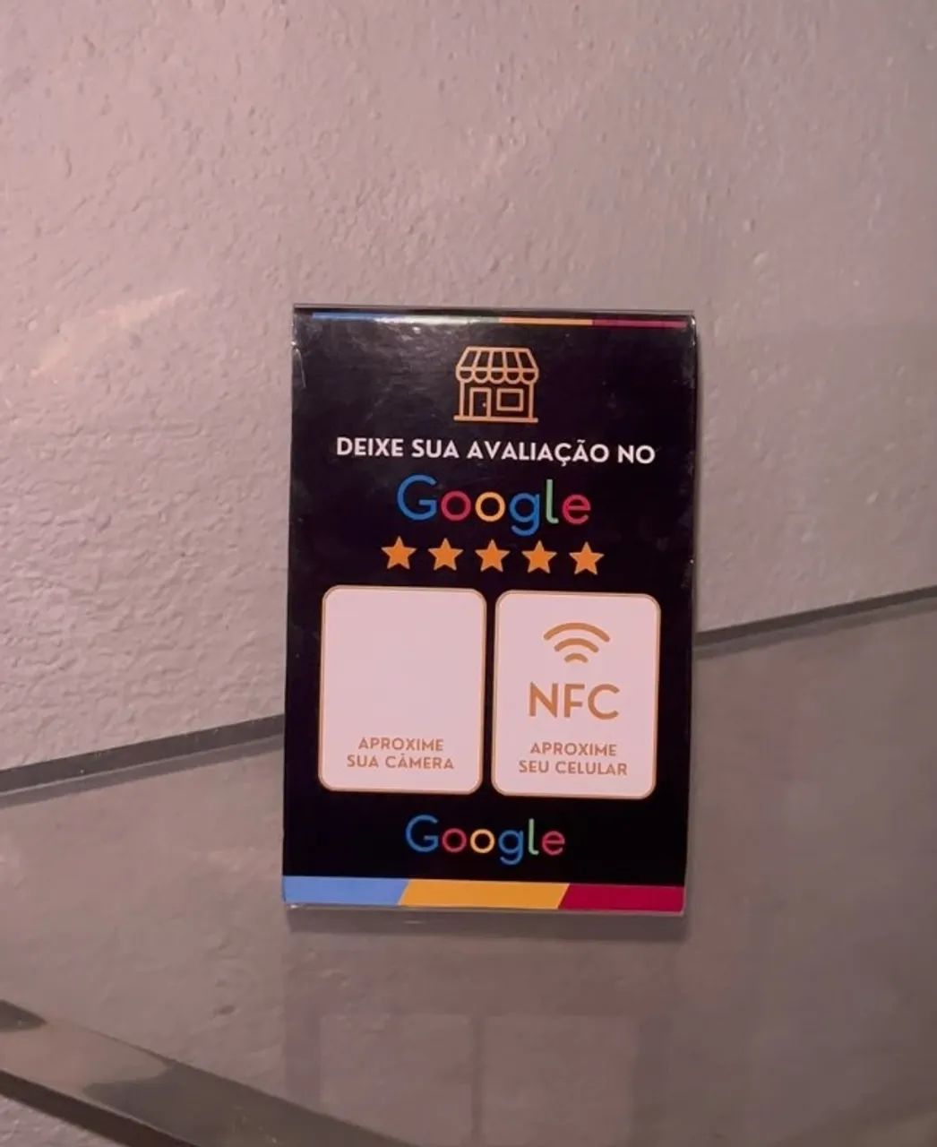 Plaquinha Google Avaliações com QR Code + NFC - Foto 2