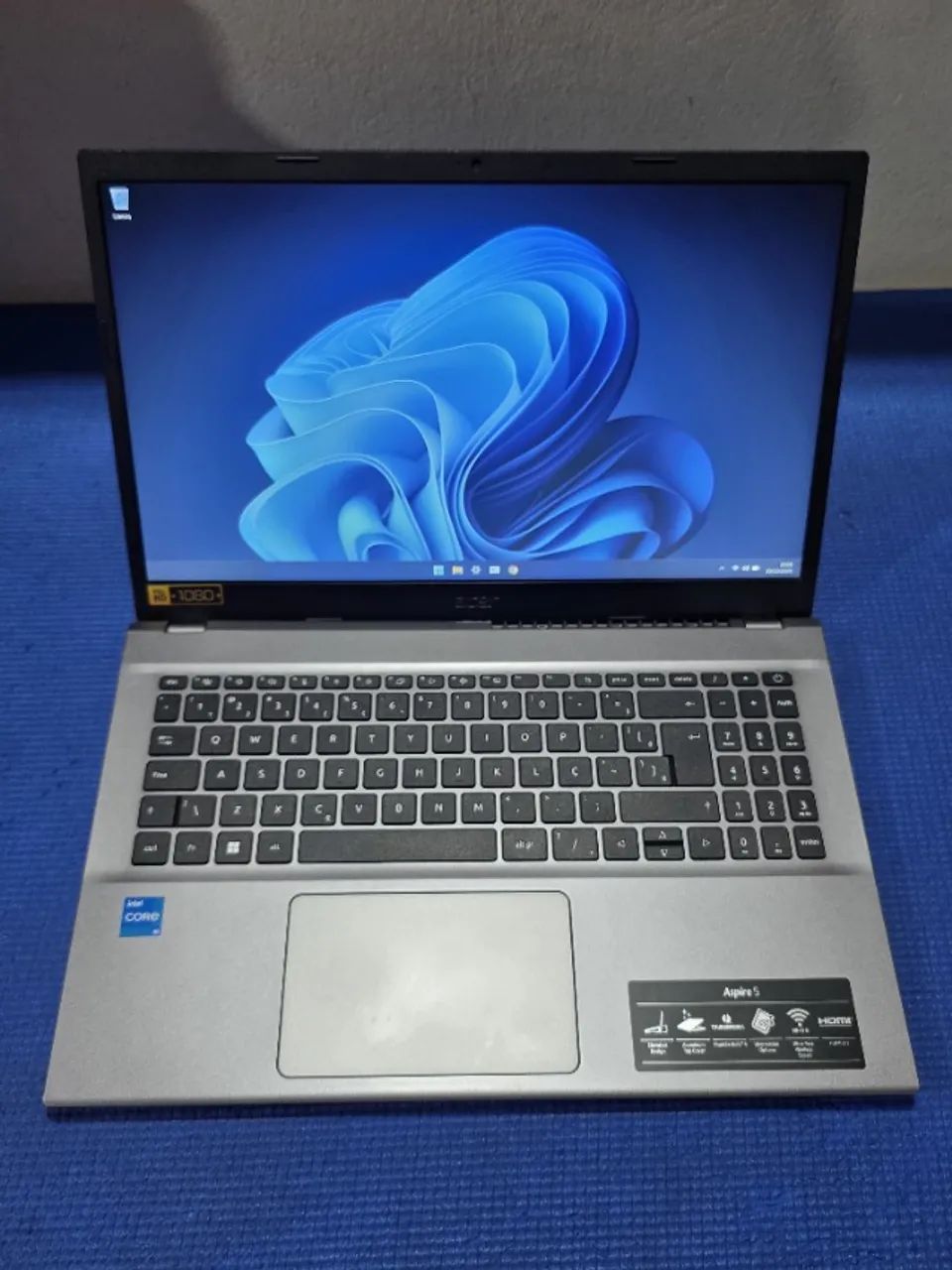 Notebook Acer Aspire 5, 15,6 pol., Intel Core i5-12450H, 16GB DDR4 3200MHz, NVME 4.0 256GB