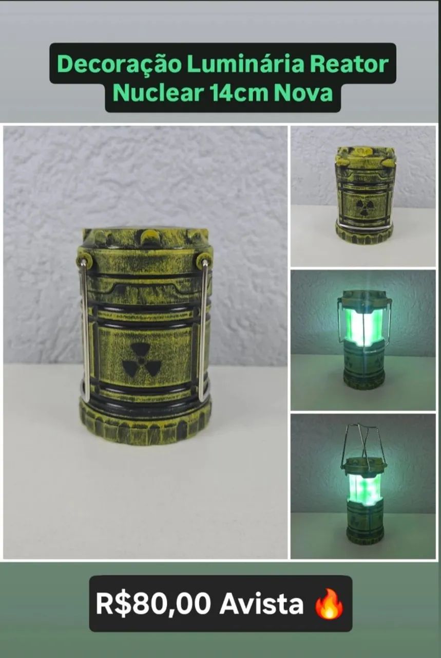 Decoração Luminária Reator Nuclear Nova !!!