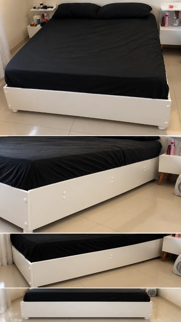 Cama de Casal Branca - Foto 2