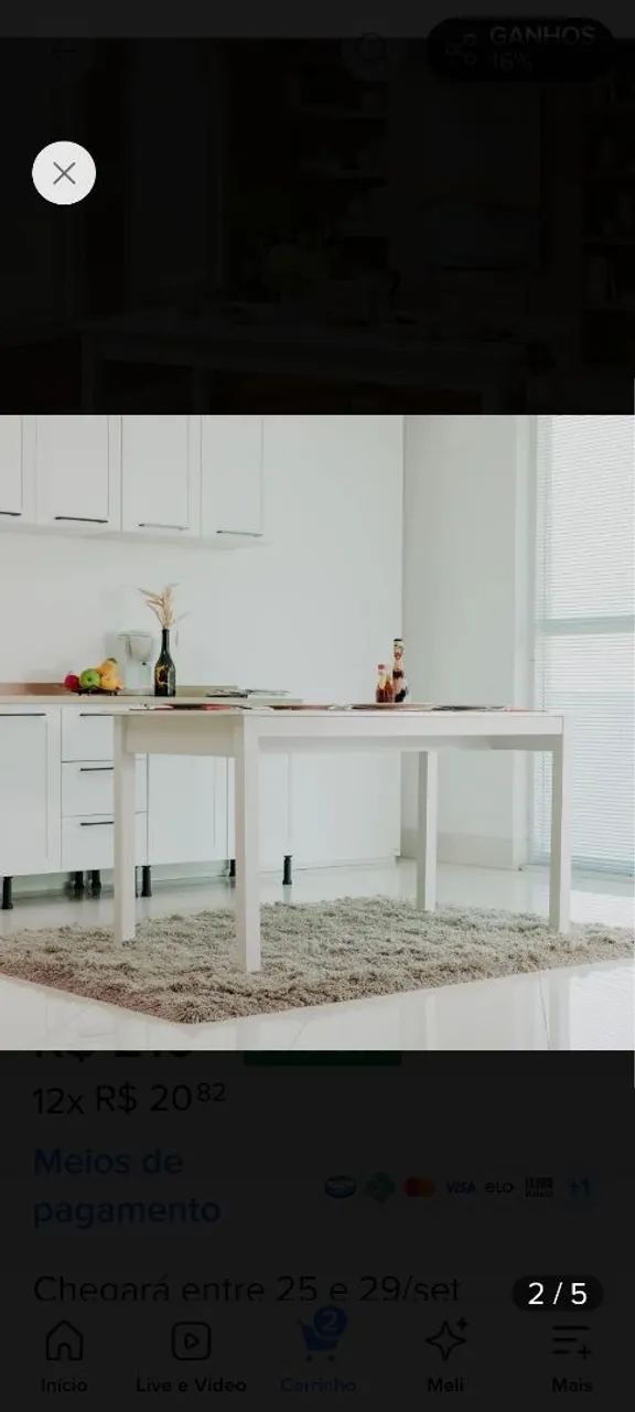 Mesa branca nova  - Foto 2