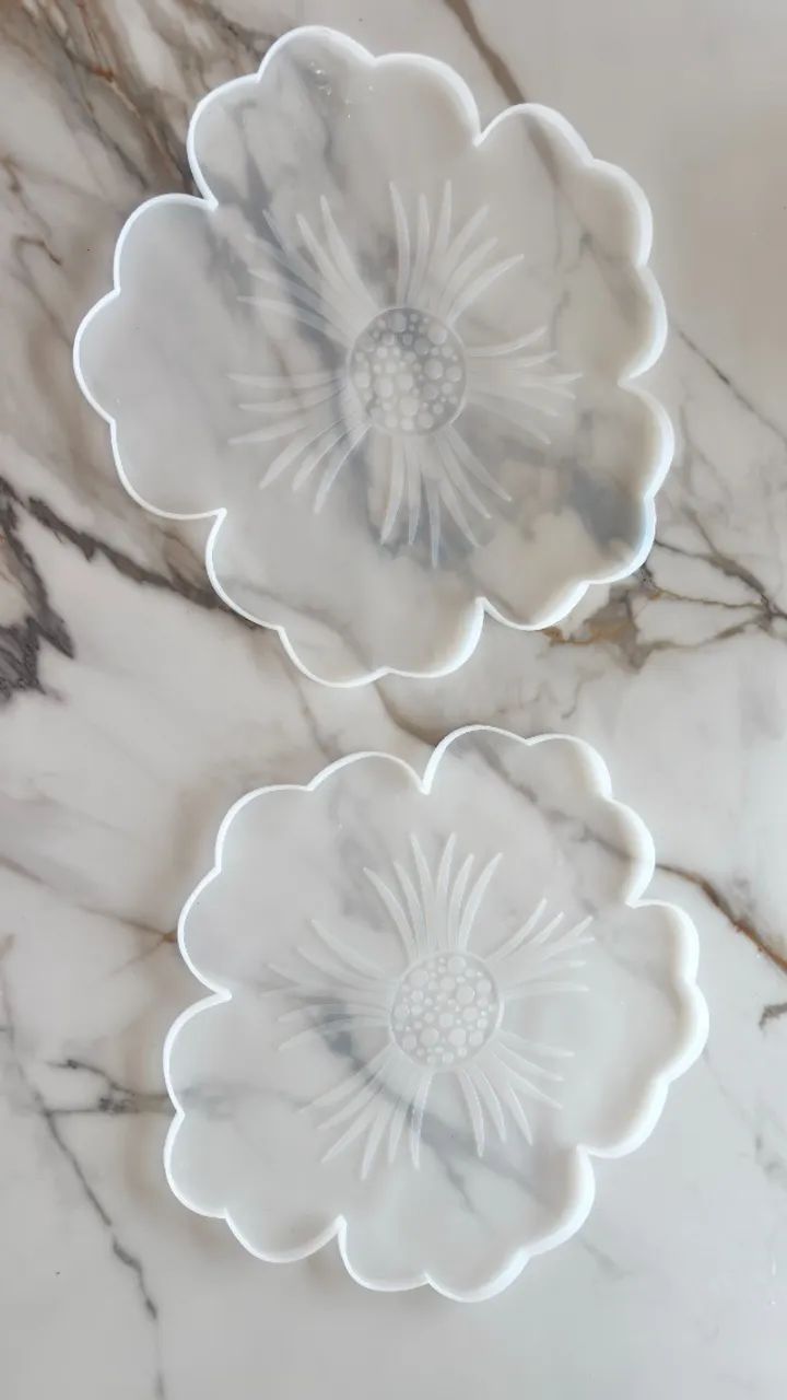 2 Moldes de Resina- Flor - Foto 2