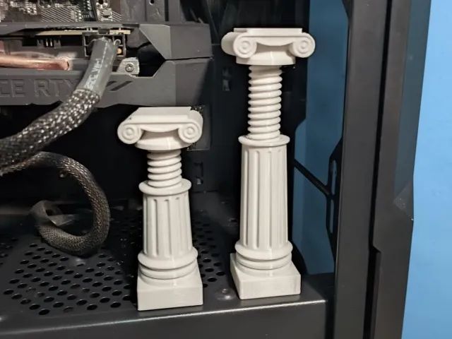 (Sob encomenda) Suporte para GPU - Coluna Grega Ajustável - Foto 2