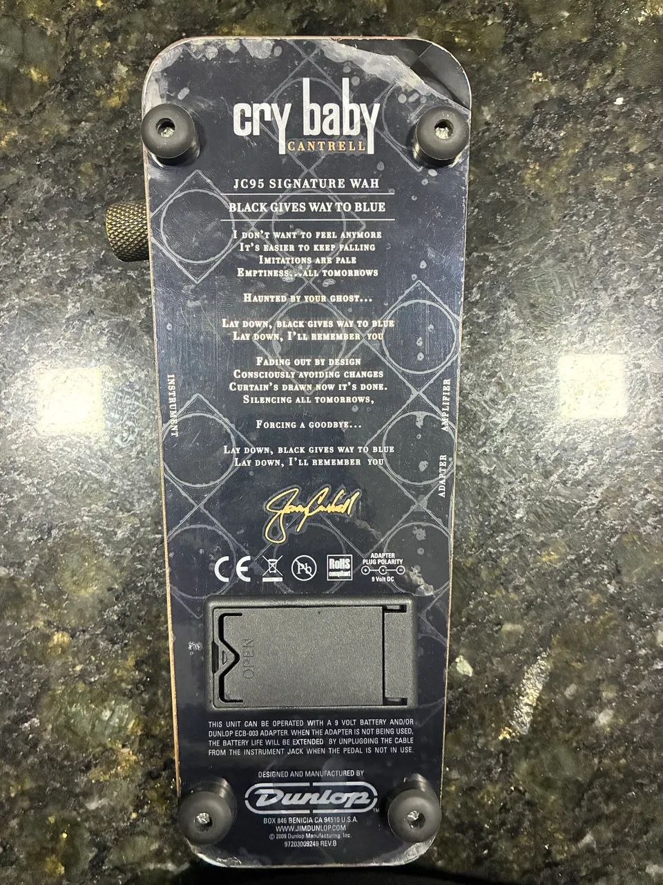 Pedal Wah Wah Jerry Cantrell Cry Baby  - Foto 2