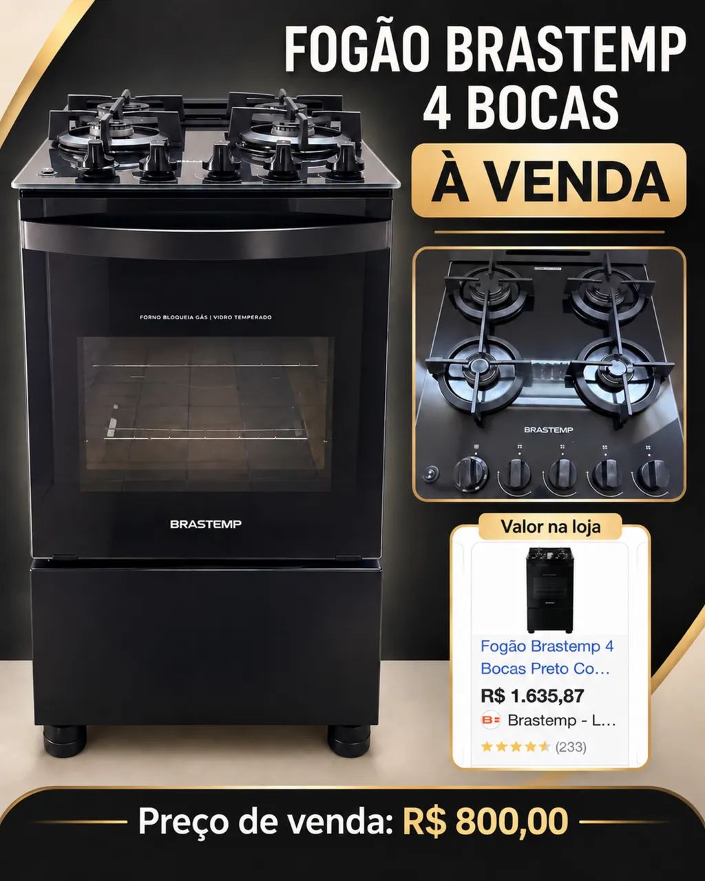 Fogão Brastemp 