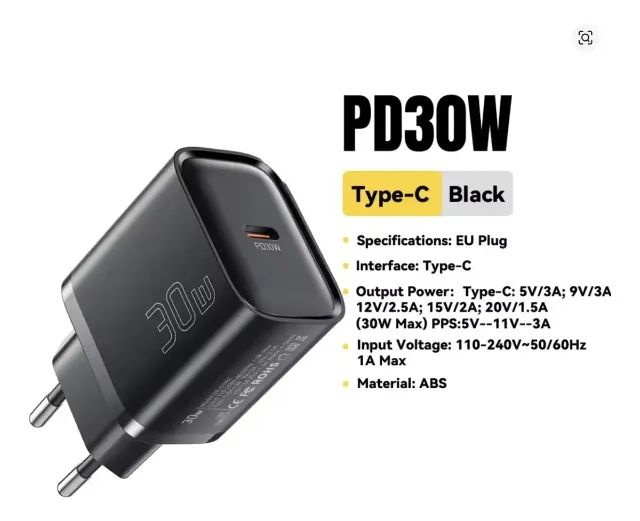 Carregador USB-C Essager 30W + Cabo USB tipo C 60W - Foto 4