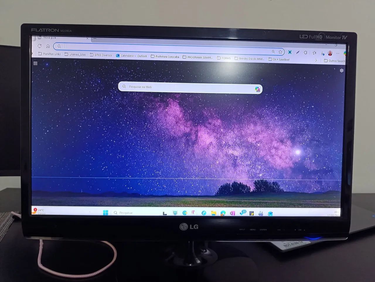 Monitor TV LG de 22 polegadas 