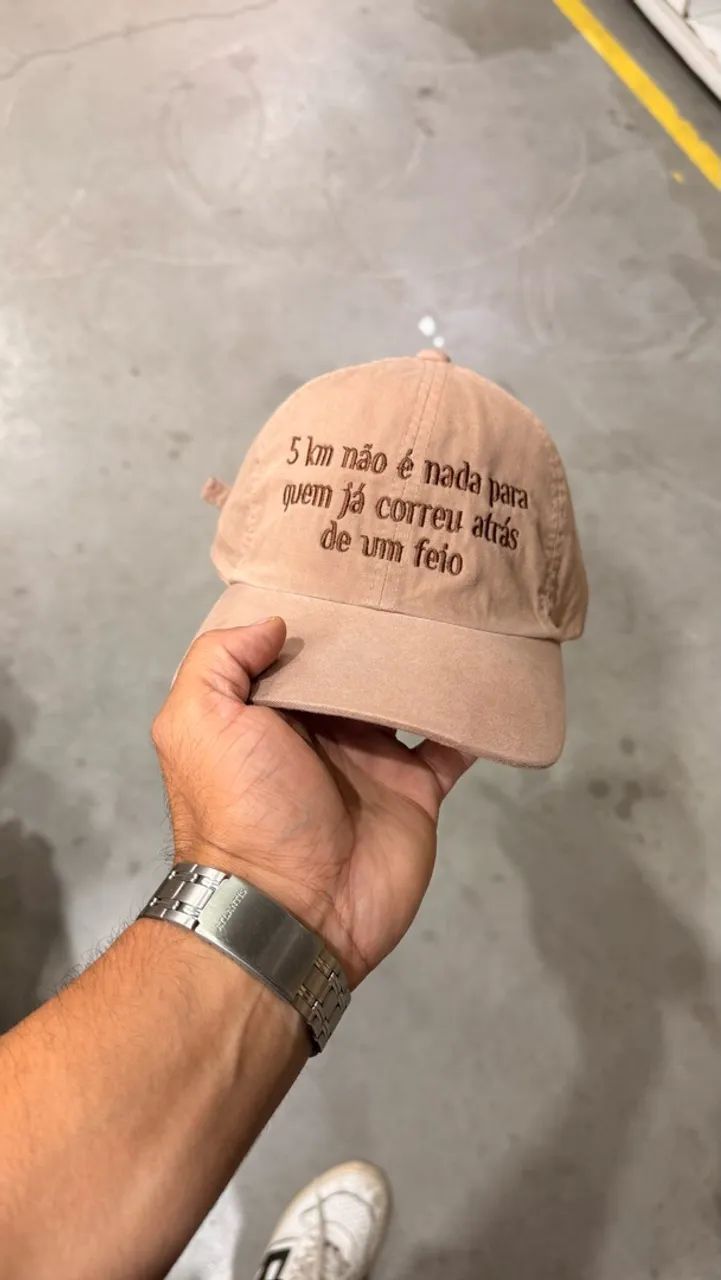 boné personalizado frase praia 
