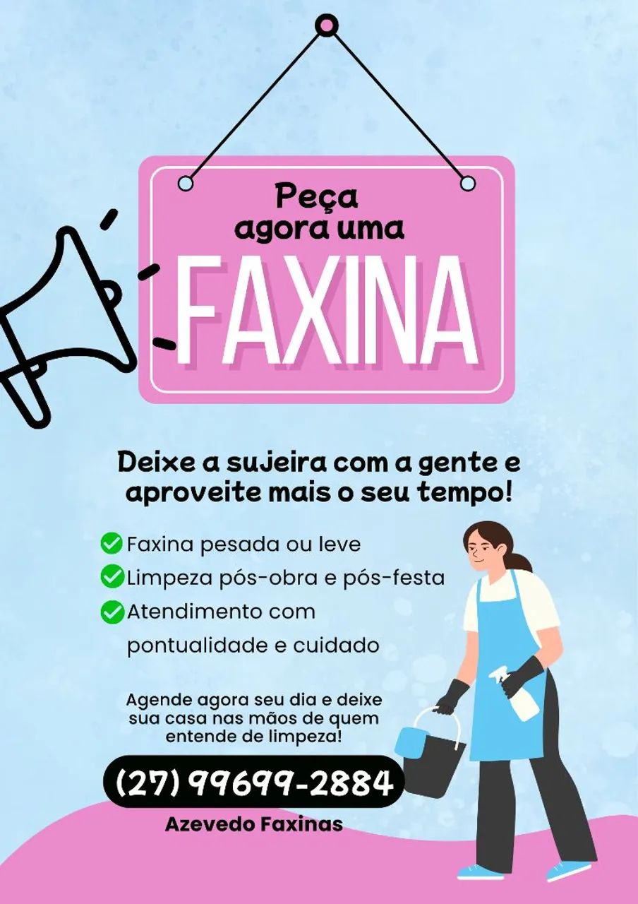 Faxinas em geral 