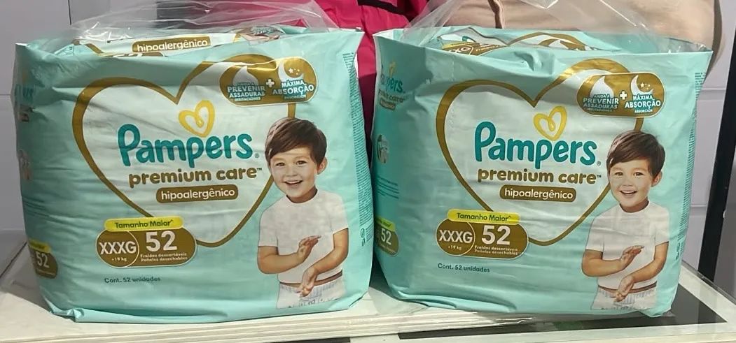 Fralda pampers premium care 