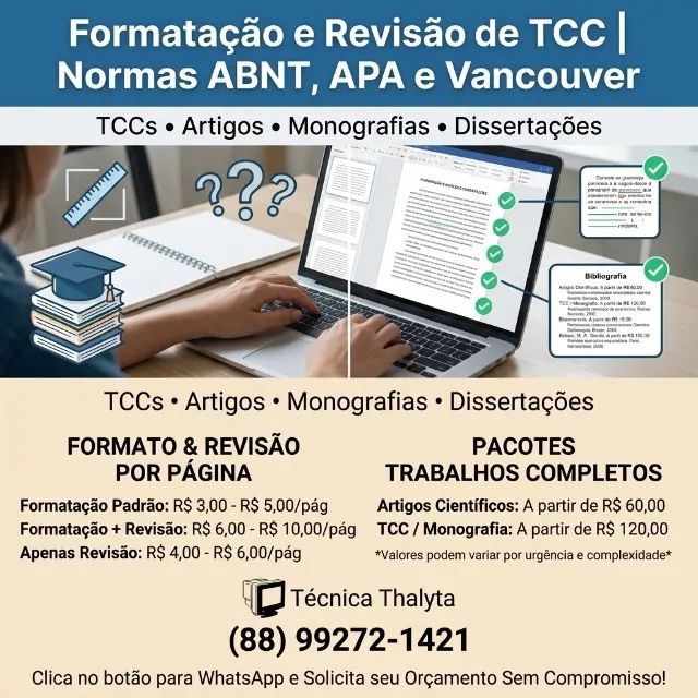 Formatação e Revisão de TCC nas Normas ABNT