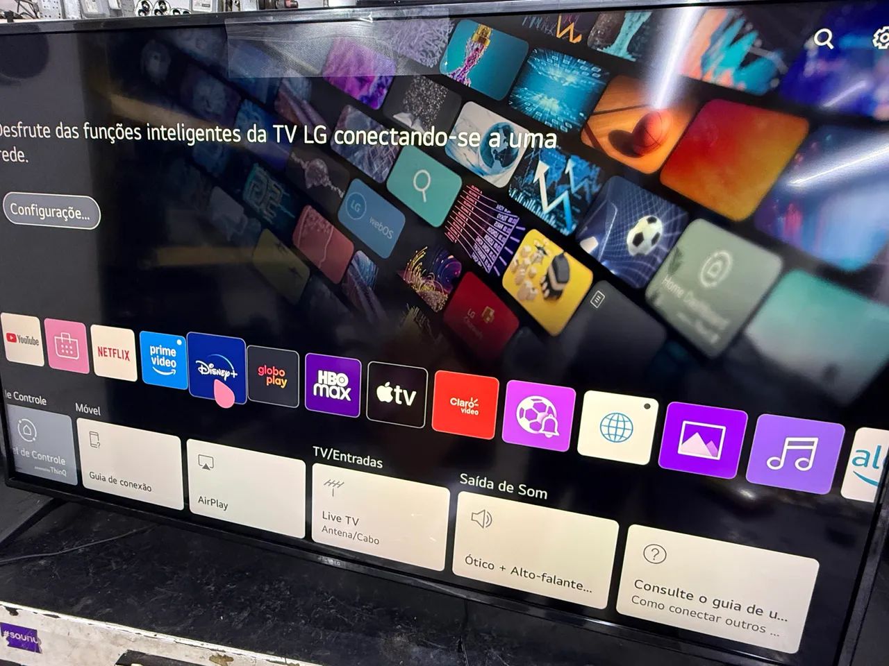 Tv led LG Smartv 60 polegadas 4K seminova no plástico Wi-Fi Bluetooth comando de voz  - Foto 4