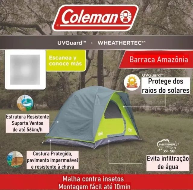BARRACA COLEMAN Amazônia Iglu 2 pessoas.