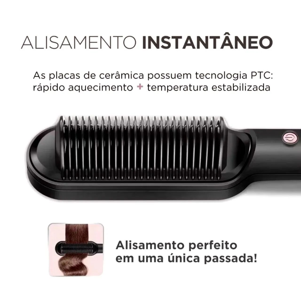 Escova Secadora E Alisadora  Bivolt <br>SKU do produto:<br>13259 - Foto 3