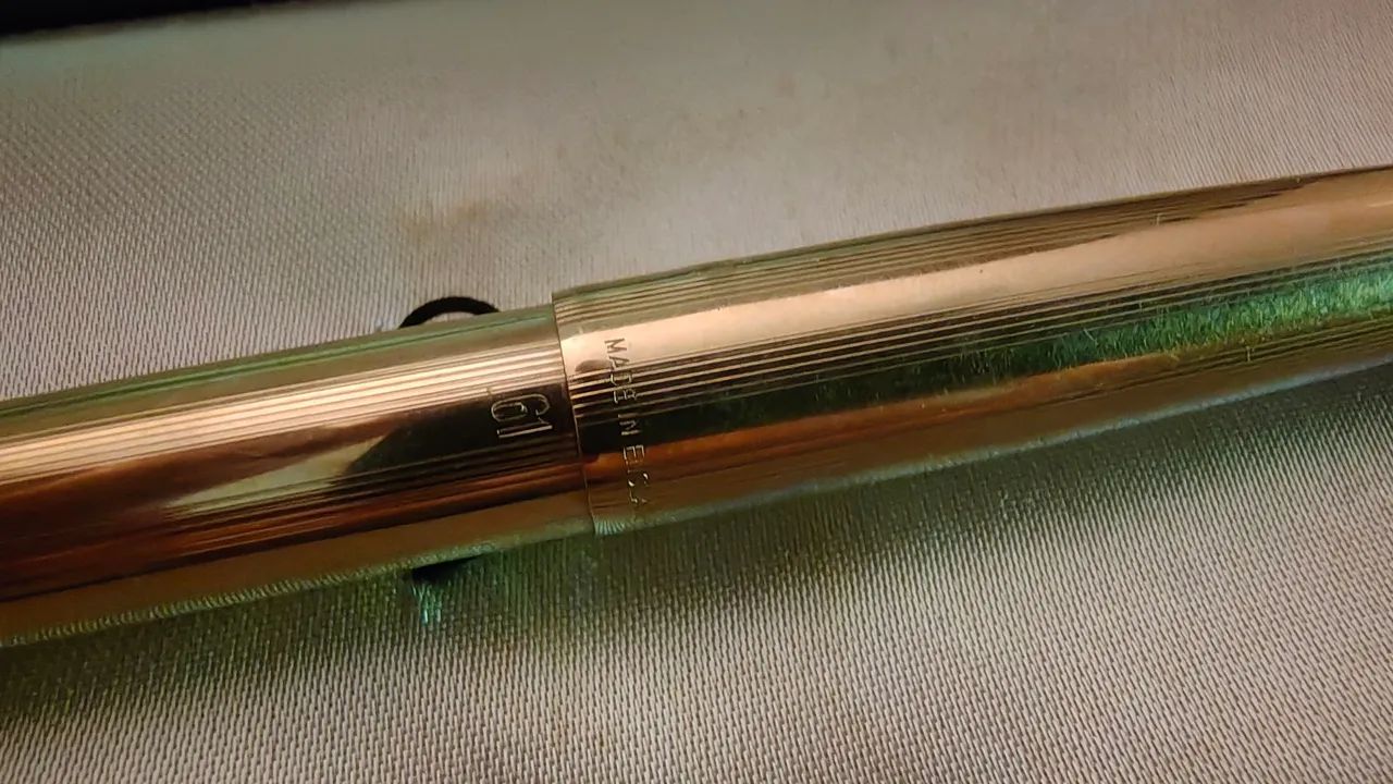 Parker 61 folheada em ouro 14K com estojo - Foto 3