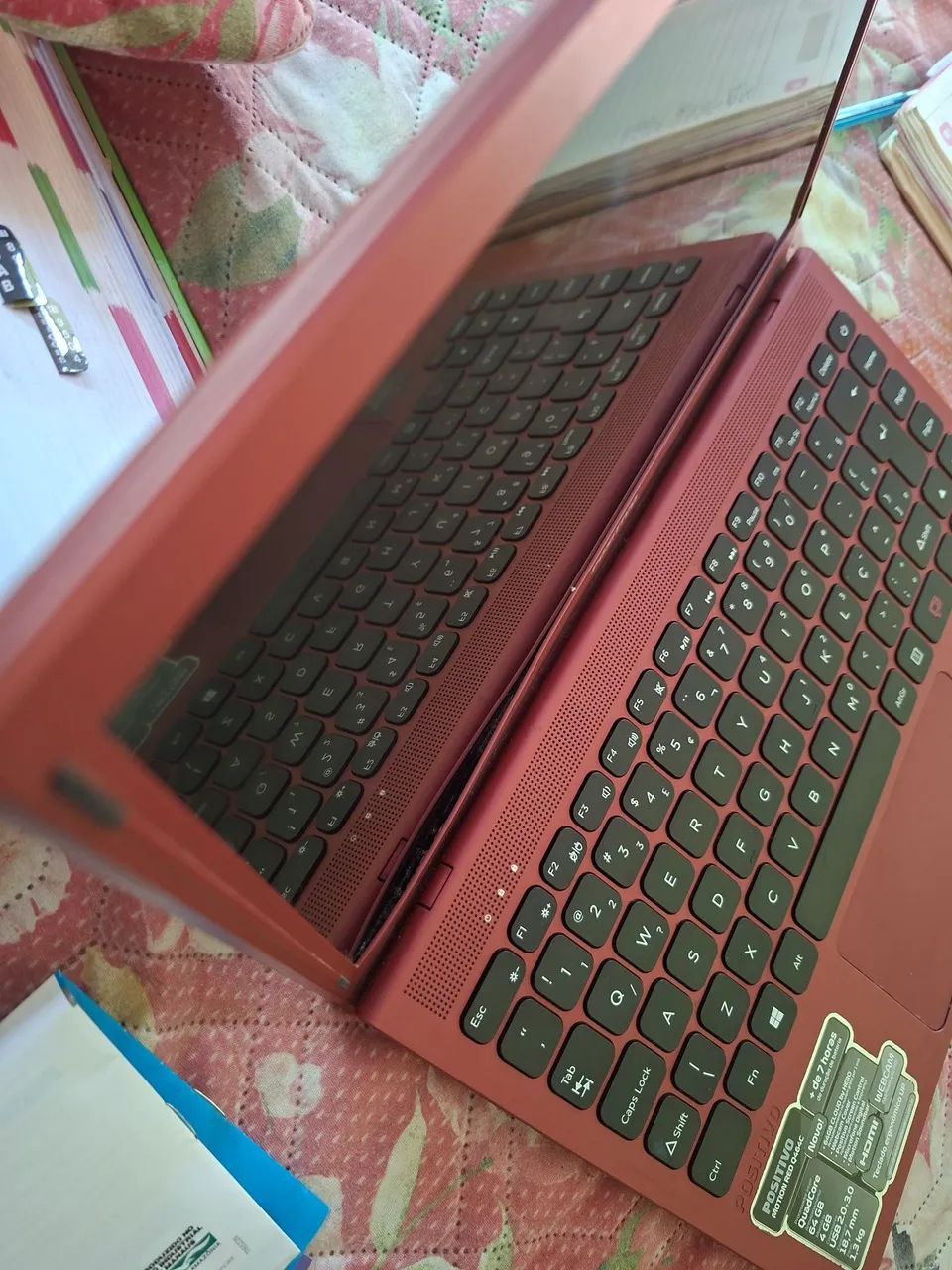 Notebook Positivo Vermelho - Com Defeito / Precisa de Reparo - Foto 4