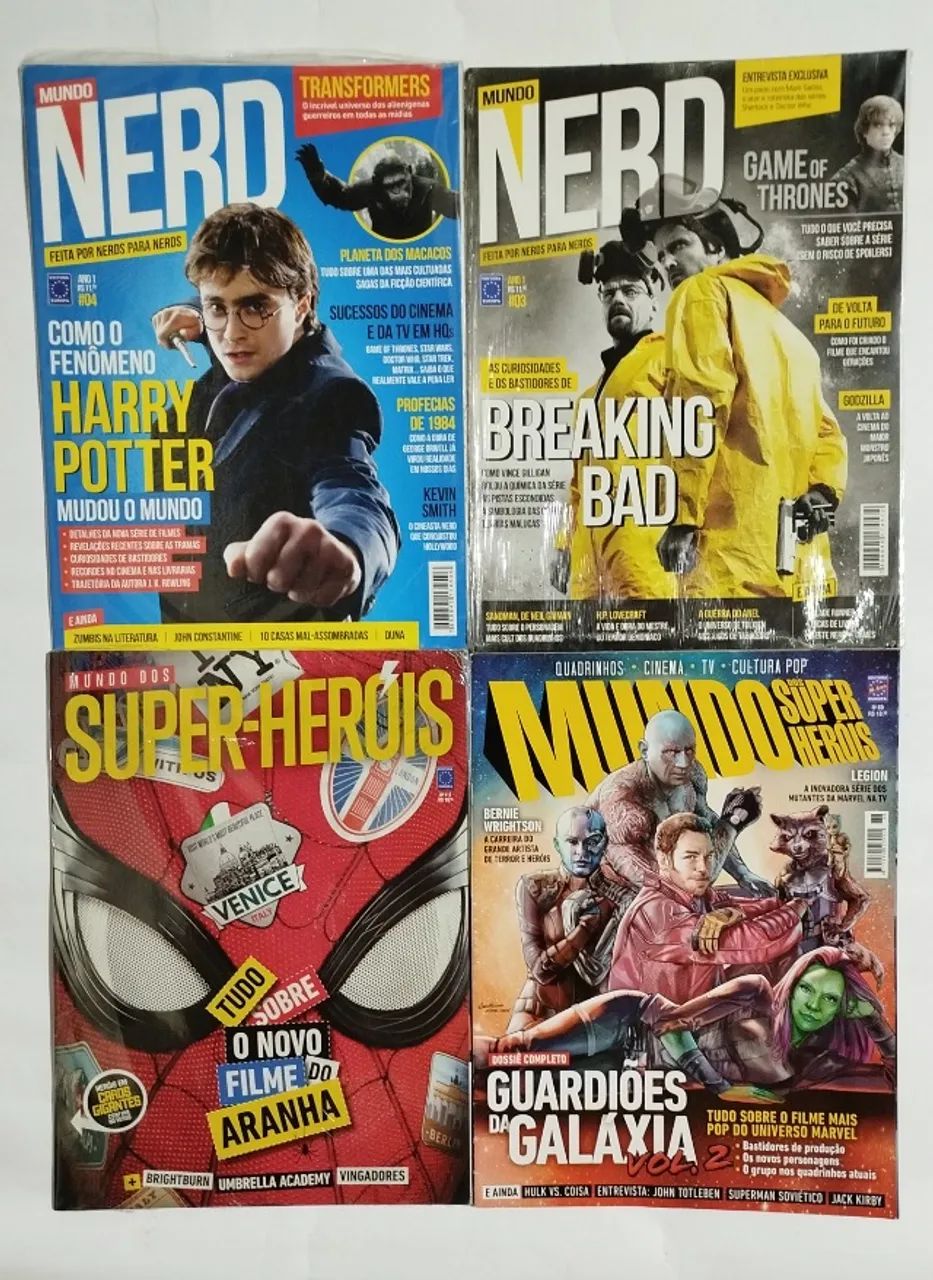 Lote Revista Mundo Dos Super Heróis E Mundo Nerd + Pôsteres - Foto 2