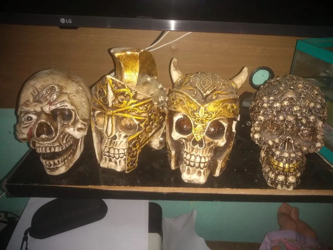 Réplicas de crânio medieval para decoração - Foto 5