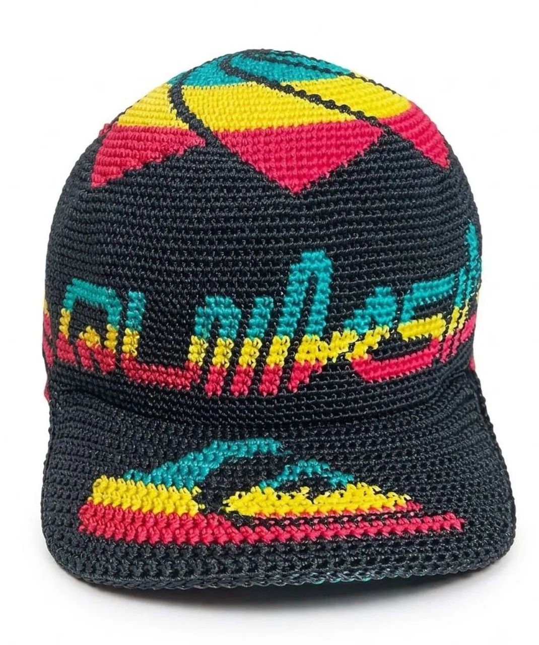 Boné de crochê Quiksilver rasta Letreiro 