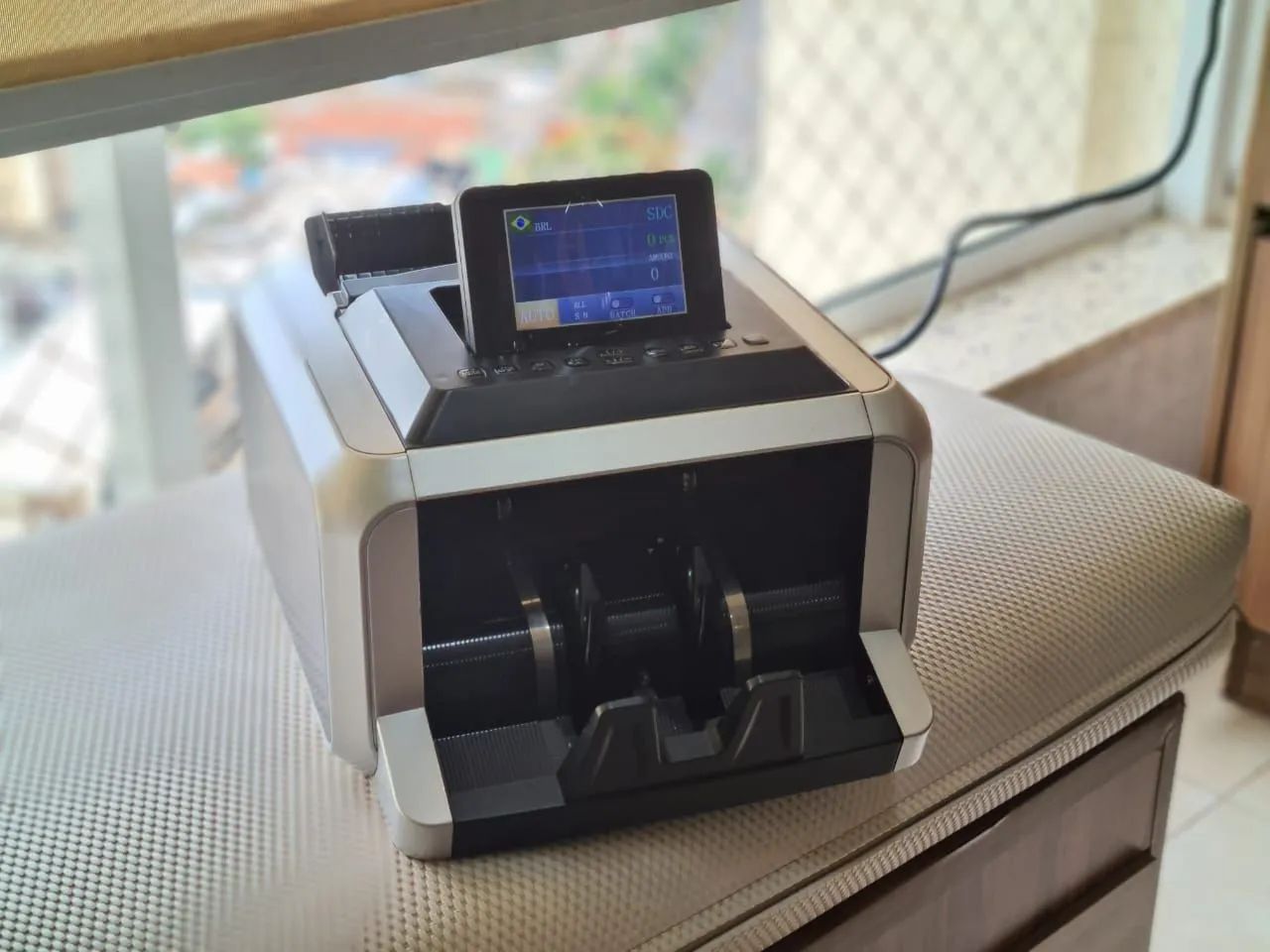 ? Contadora de Cédulas Profissional com Detector - Rápida, Precisa e Confiável! ?