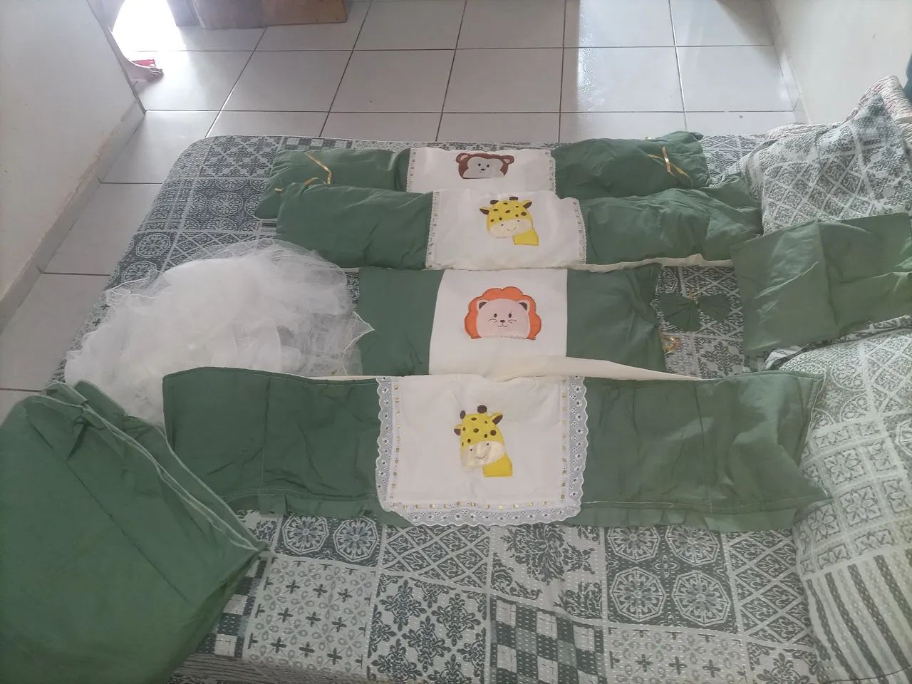 Kit berço americano safári 