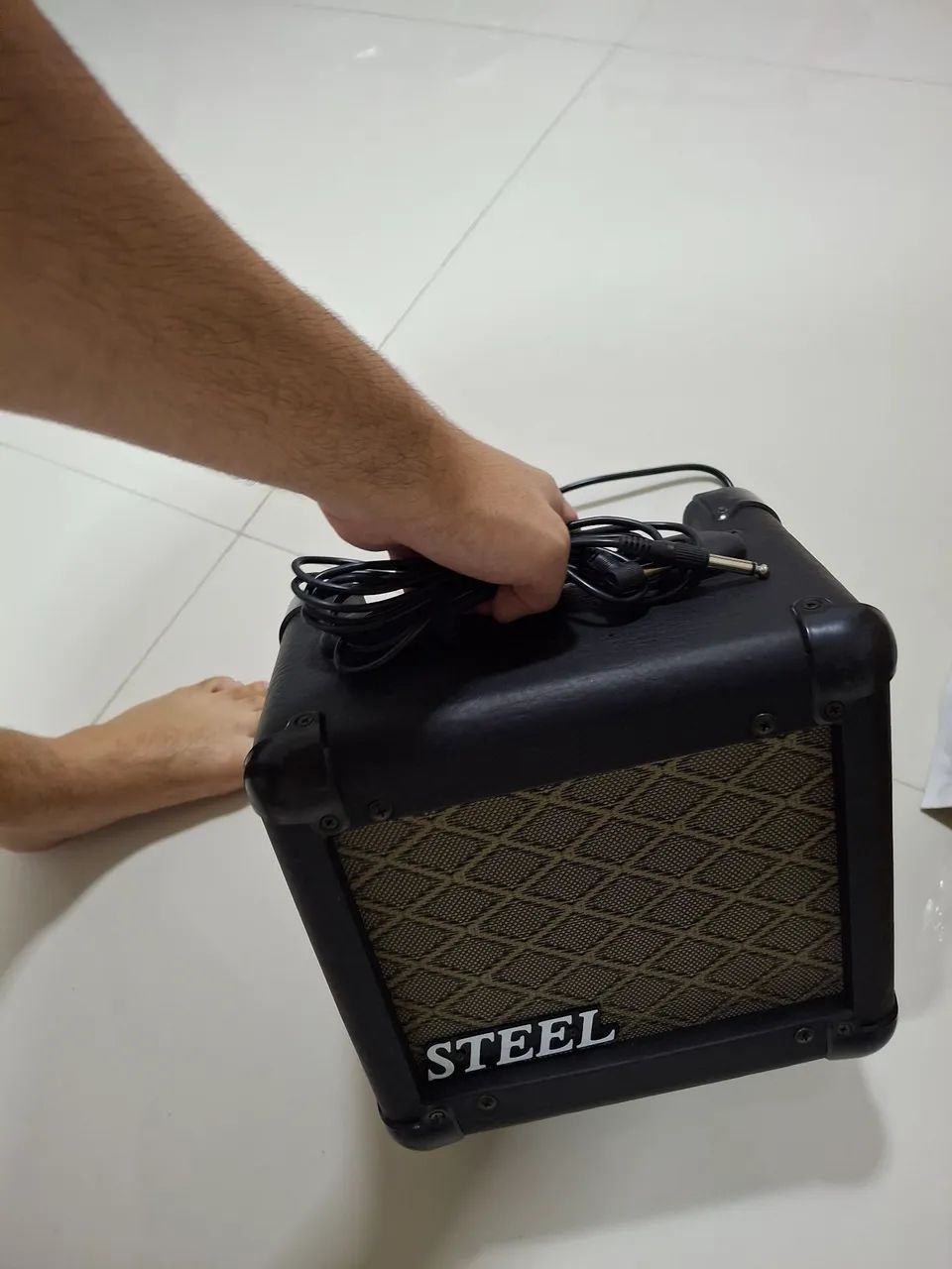 Amplificador Steel 20GT (Perfeito estado, com cabos e caixa original) - Foto 3