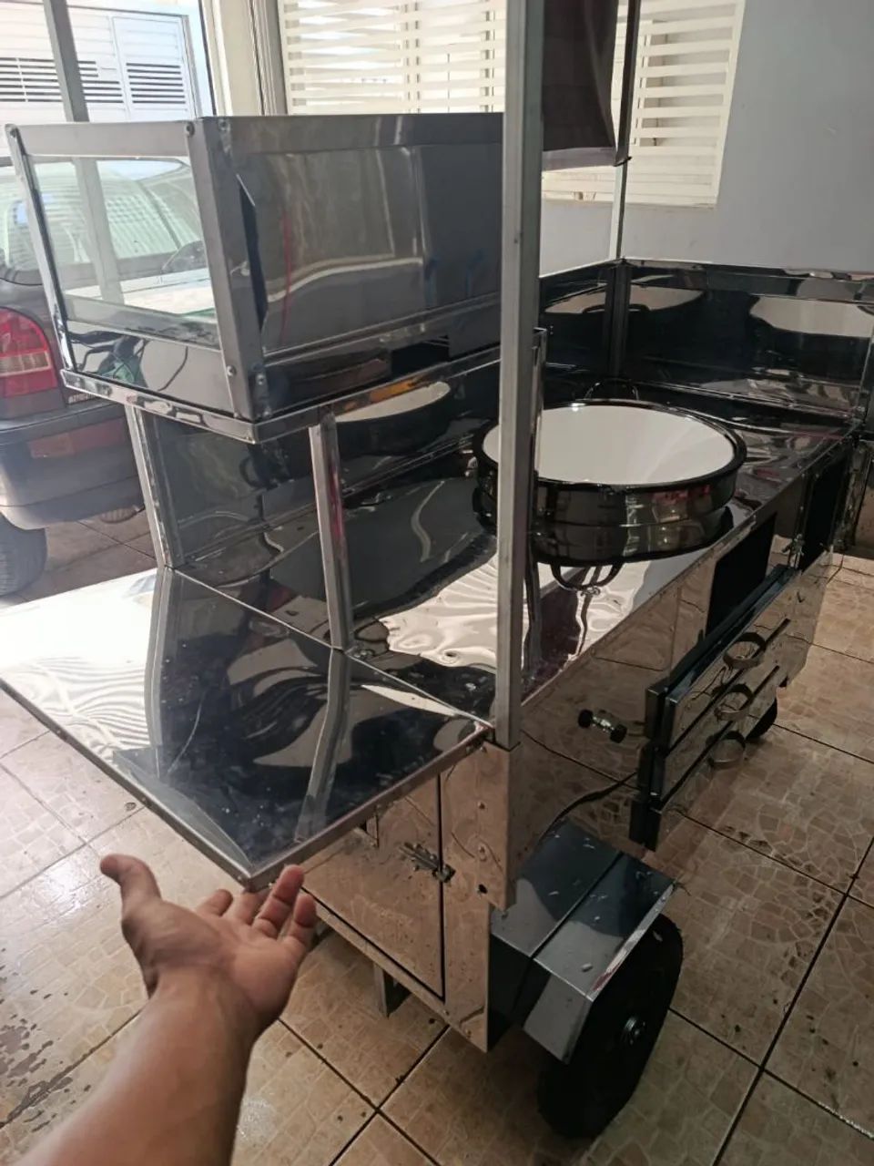 Carrinho de salgados com estufa a gás  - Foto 5