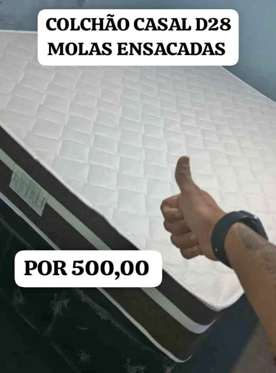 COLCHÃO CASAL MOLAS ENSACADAS D28 