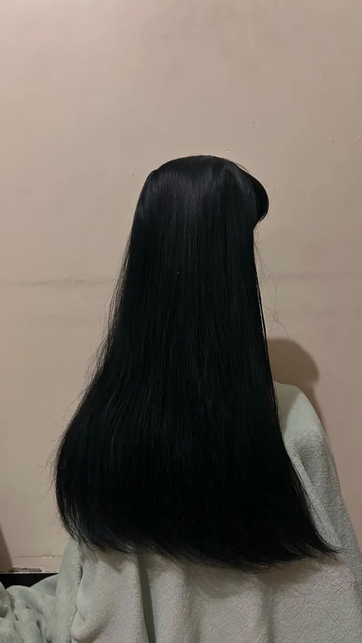 peruca preta longa - Foto 2