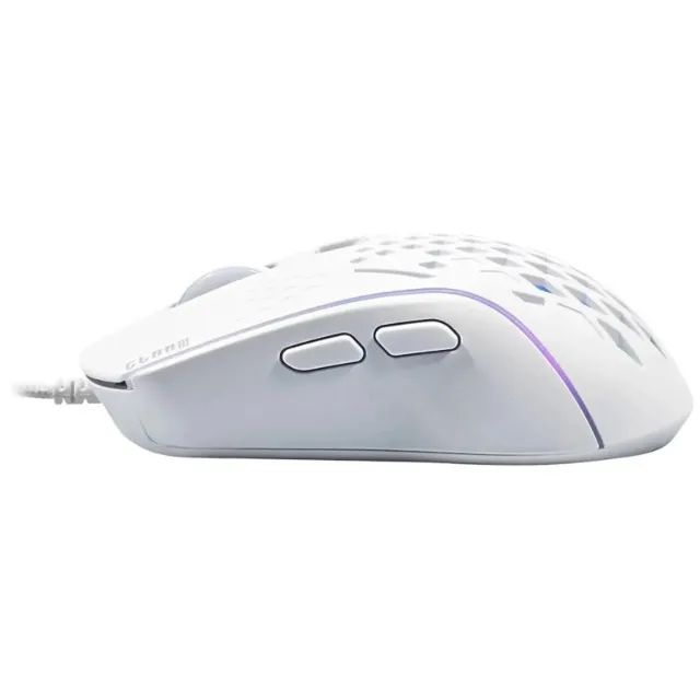 Mouse Gamer Clanm Slits MK397, RGB, 7200 DPI, 7 Botoes, Branco, MOUSESLITS - Foto 4