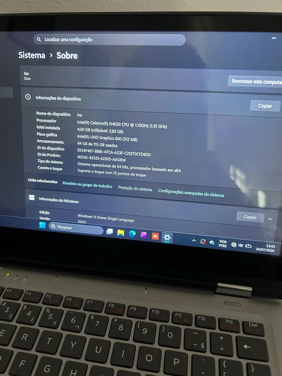 Notebook 2 em 1 positivo - Foto 5
