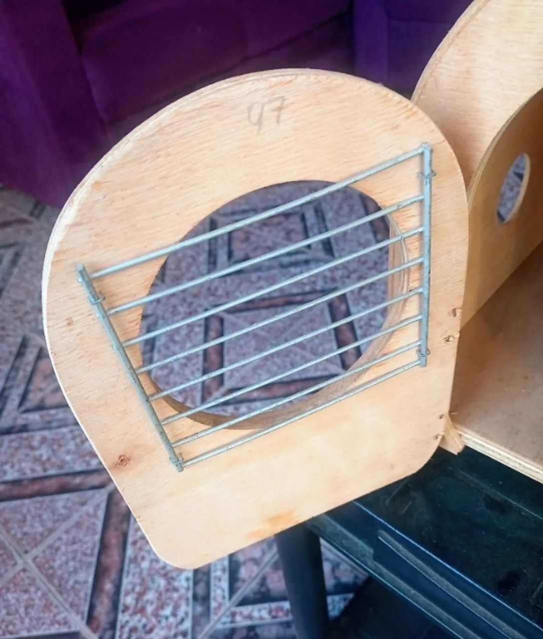 Caixa de transporte de madeira para cães e ou gatos - Foto 4