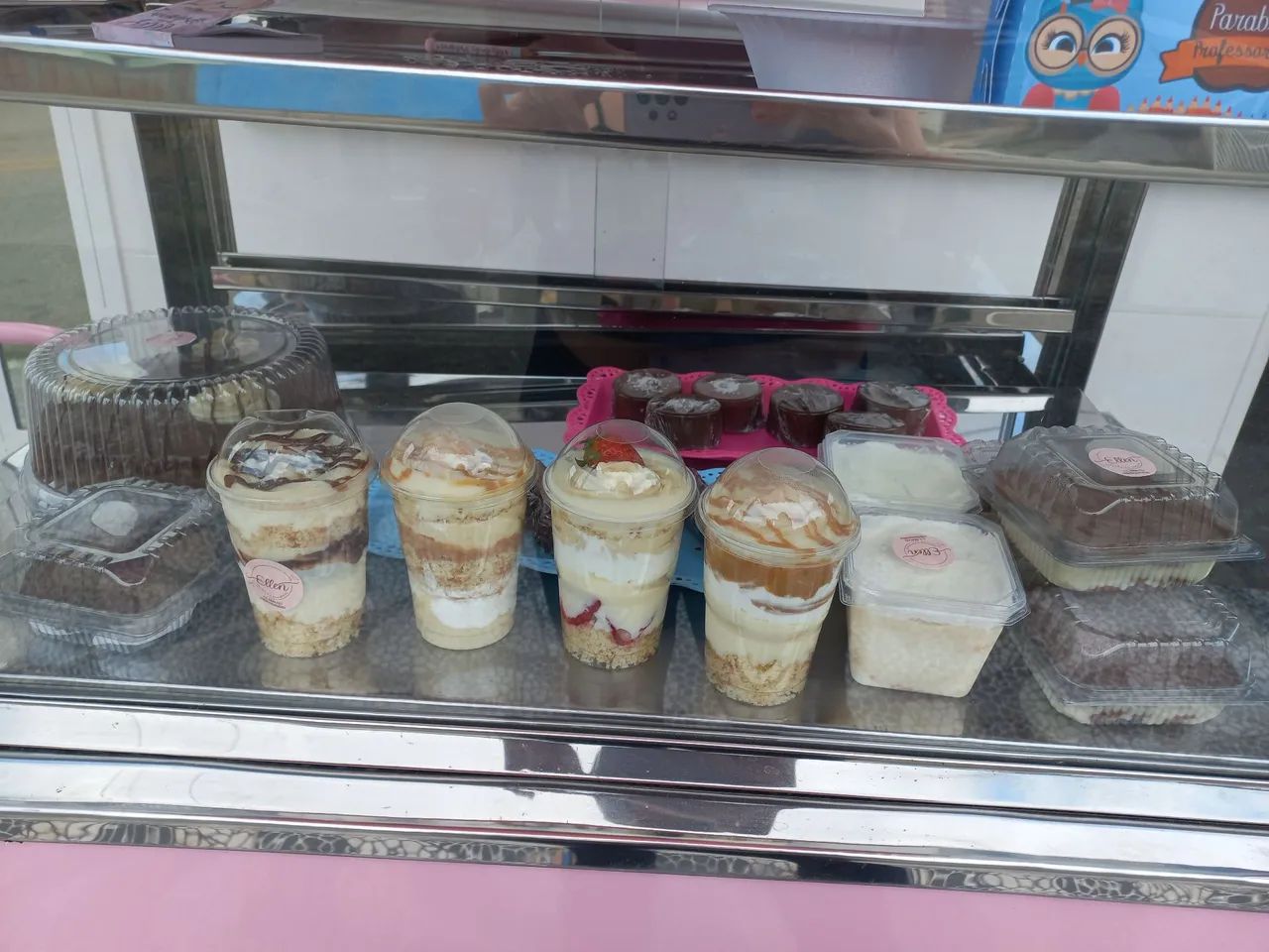 Carrinho gourmet Rosa