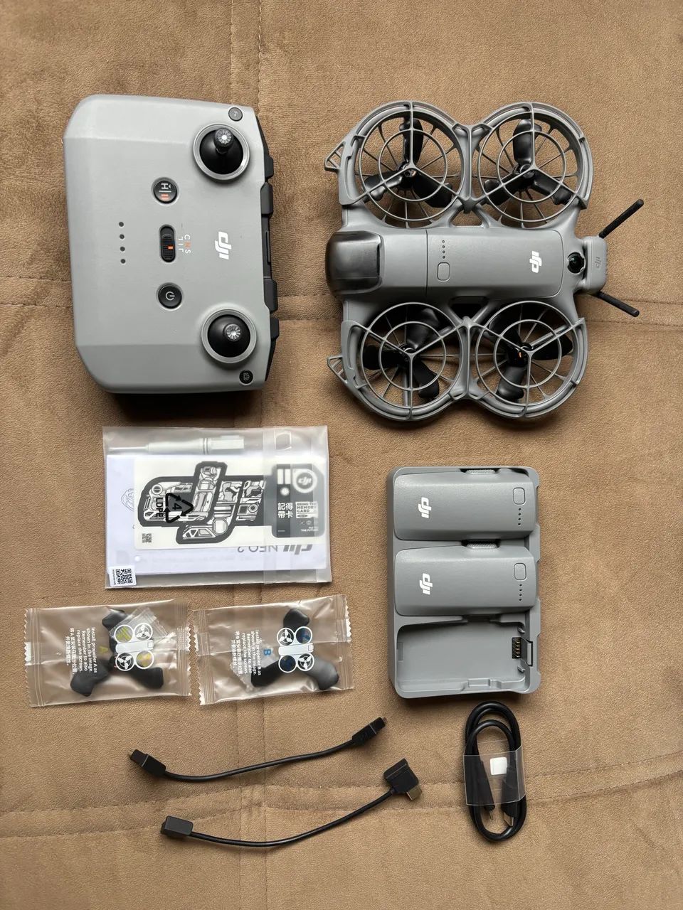 Drone Dji Neo 2 com controle 3 Baterias e Antena