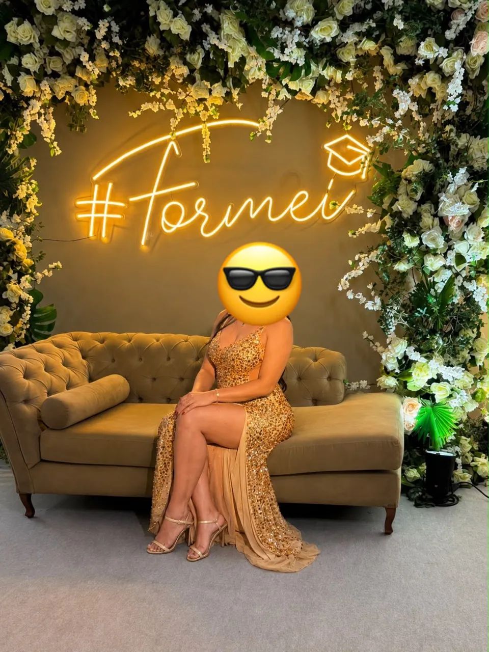 Vestido dourado festa - Foto 2