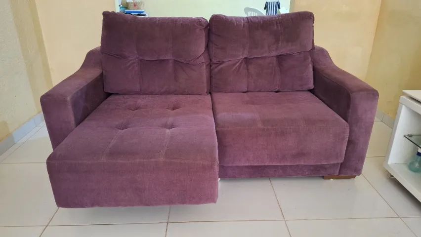 Sofá Retrátil e Reclinável (1,76m x 1,02m) - Ótimo Estado - Foto 4
