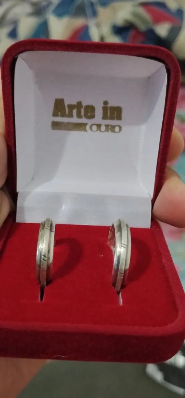Aliança de prata 