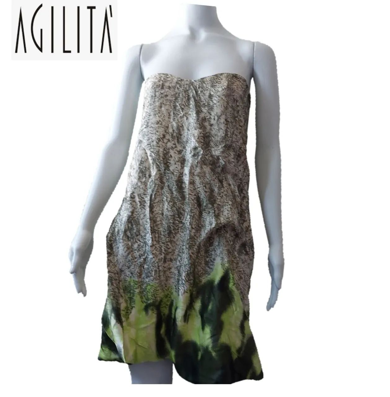 AGILITÀ vestido de seda 