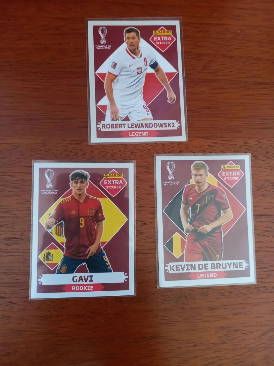 Lote de figurinhas Extra Sticker Legend Copa 2022