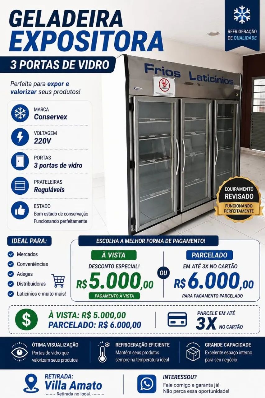 Freezer expositor Conservex