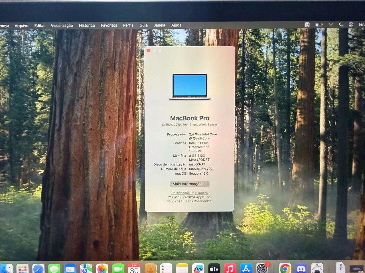 Macbook Pro 2019 Touch Bar em Perfeito Estado - Foto 5
