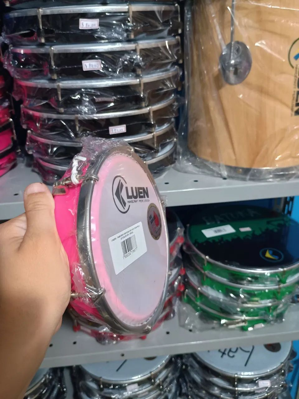 Tamborim 6" polegadas sortidos Luen na promoção  - Foto 3