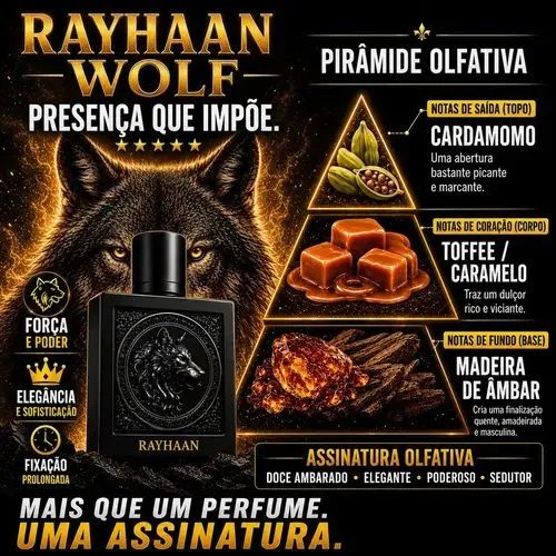 Perfume Árabe Rayhaan Wolf 100ml - Foto 2