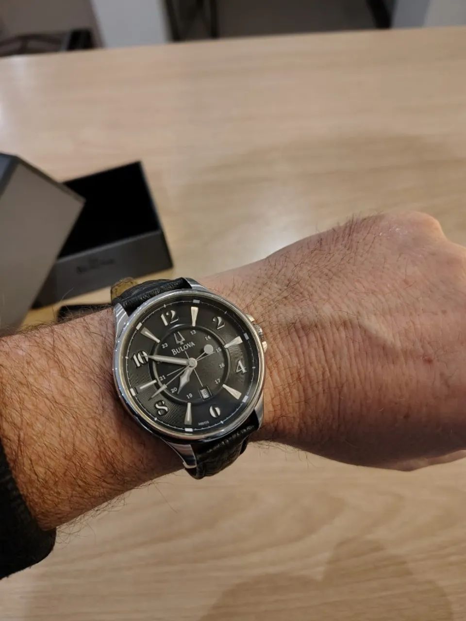 Relógio Bulova Quartzo pulseira em Couro - Foto 5