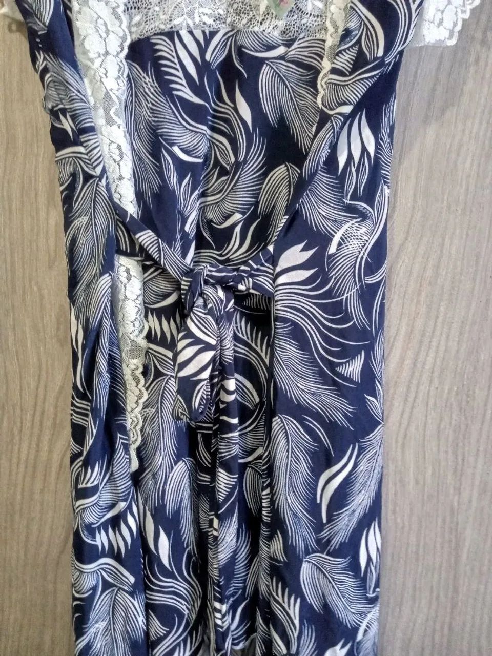 Camisola com Robe Azul Floral  - Foto 2